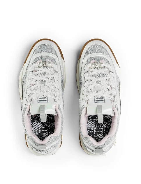 Жіночі кросівки FILA DISRUPTOR CQ wmn з екошкіри сірі - фото 4 - Miraton