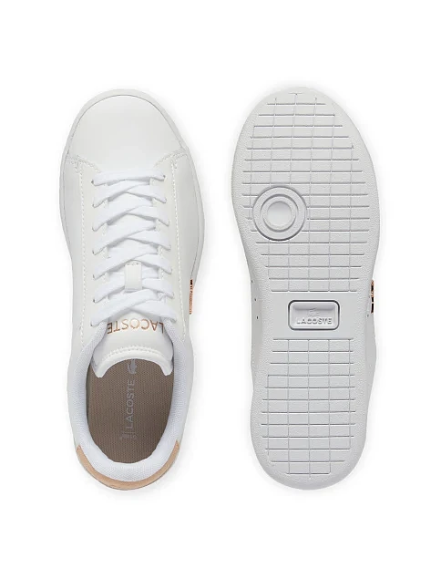 Жіночі кеди Lacoste CARNABY шкіряні білі - фото 4 - Miraton