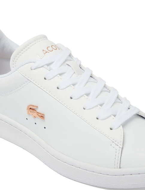 Жіночі кеди Lacoste CARNABY шкіряні білі - фото 6 - Miraton