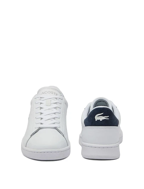 Мужские кеды Lacoste CARNABY кожаные белые - фото 5 - Miraton