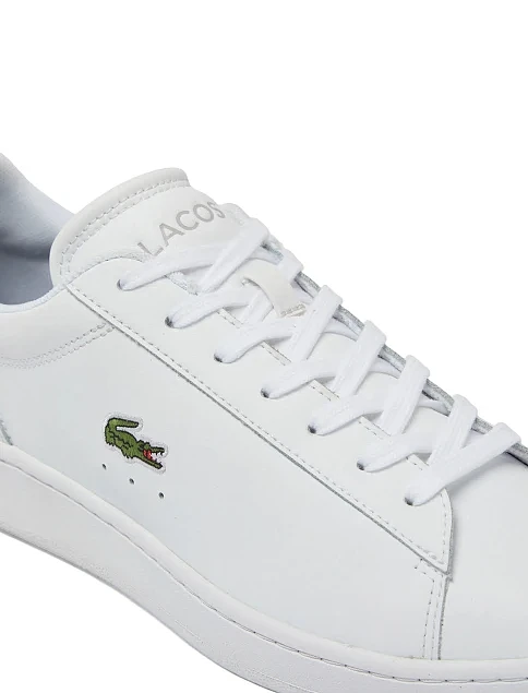 Мужские кеды Lacoste CARNABY кожаные белые - фото 6 - Miraton