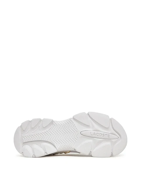 Жіночі кросівки Lacoste L003 замшеві молочного кольору - фото 5 - Miraton