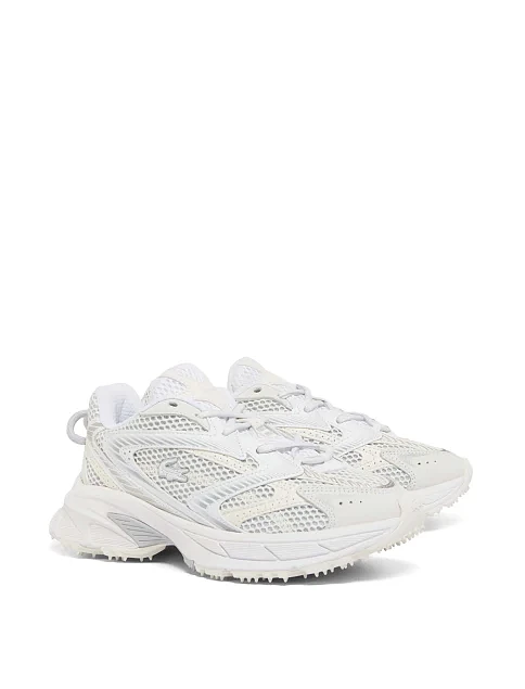 Женские кроссовки Lacoste L003 замшевые молочного цвета - фото 2 - Miraton