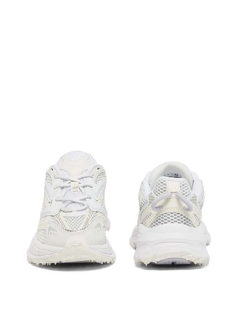 Женские кроссовки Lacoste L003 замшевые молочного цвета - фото 4 - Miraton