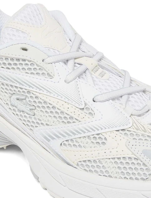 Женские кроссовки Lacoste L003 замшевые молочного цвета - фото 6 - Miraton