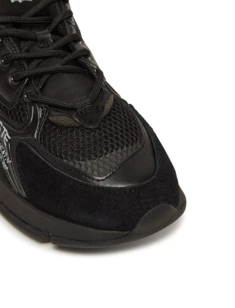 Мужские кроссовки Lacoste L003 кожаные черные - фото 6 - Miraton