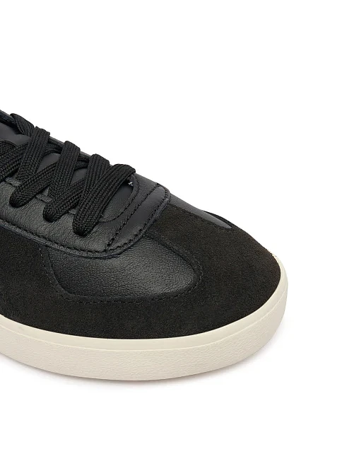 Мужские кеды Lacoste BASESHOT кожаные черные - фото 6 - Miraton