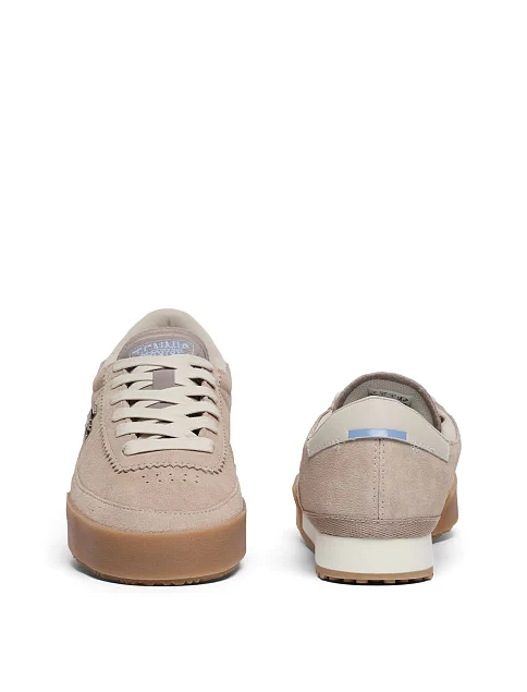 Жіночі кросівки Lacoste AURA замшеві бежеві - фото 5 - Miraton