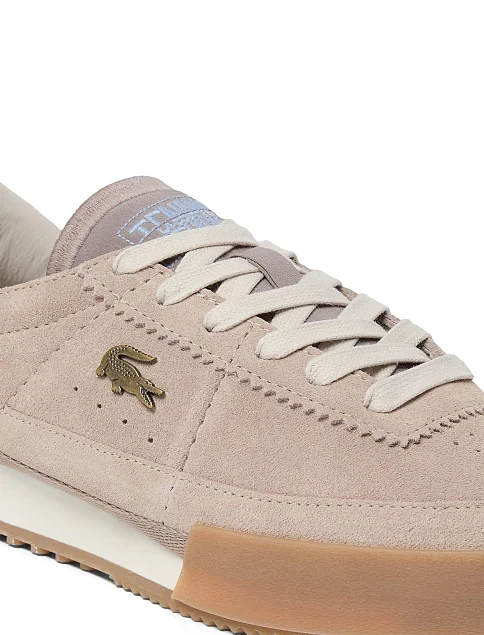 Жіночі кросівки Lacoste AURA замшеві бежеві - фото 6 - Miraton