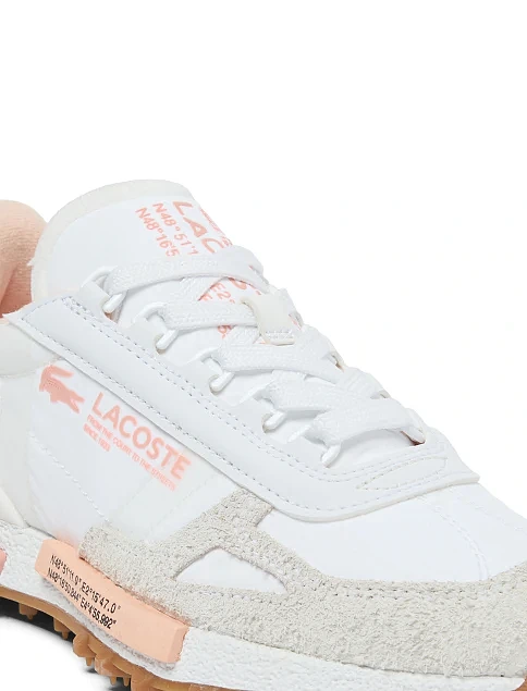 Жіночі кросівки Lacoste ELITE ACTIVE замшеві молочного кольору - фото 6 - Miraton