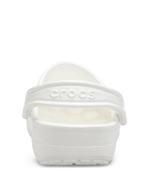 Женские сабо Crocs Classic Clog резиновые белые - фото 6 - Miraton