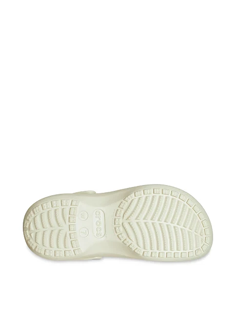Женские сабо Crocs Classic Platform Clog резиновые молочного цвета - фото 5 - Miraton