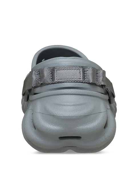 Мужские сабо Crocs Echo Clog резиновые серые - фото 6 - Miraton