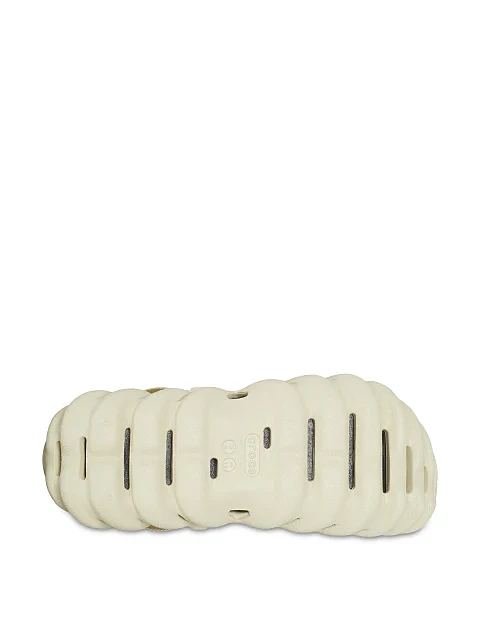 Жіночі сабо Crocs Echo Clog гумові молочного кольору - фото 5 - Miraton