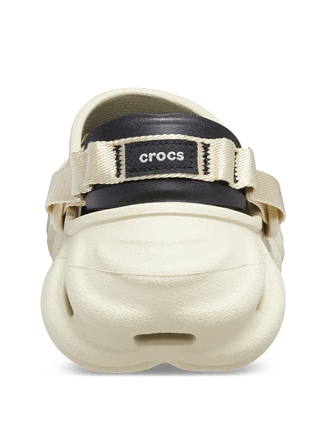 Жіночі сабо Crocs Echo Clog гумові молочного кольору - фото 7 - Miraton