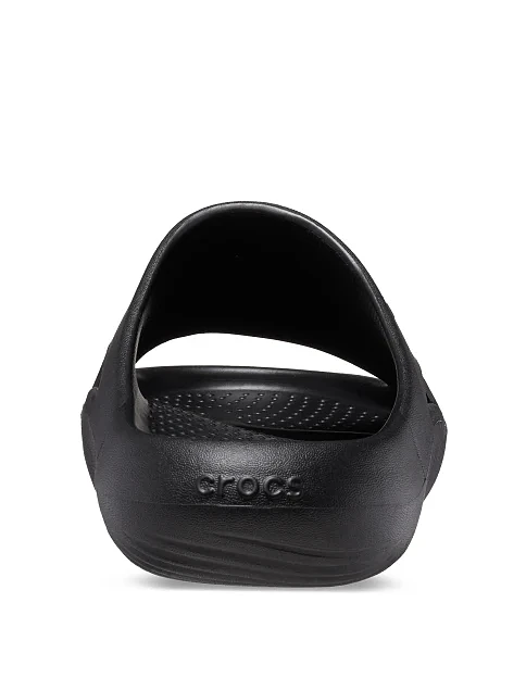 Мужские шлепанцы Crocs Mellow Slide резиновые черные - фото 7 - Miraton