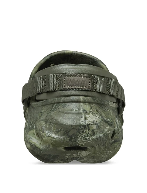 Мужские сабо Crocs Echo Clog резиновые зеленые - фото 7 - Miraton