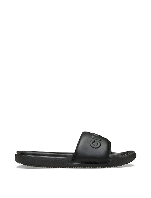 Мужские шлепанцы Crocs All Day Slide из экокожи черные - фото 1 - Miraton