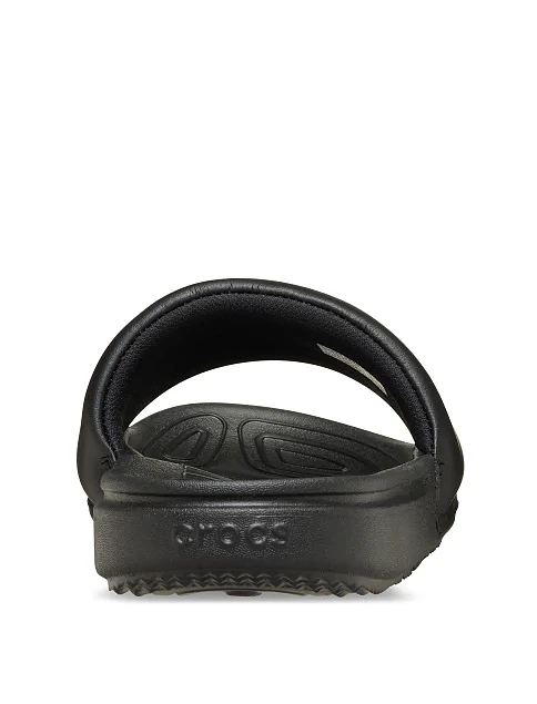 Мужские шлепанцы Crocs All Day Slide из экокожи черные - фото 7 - Miraton