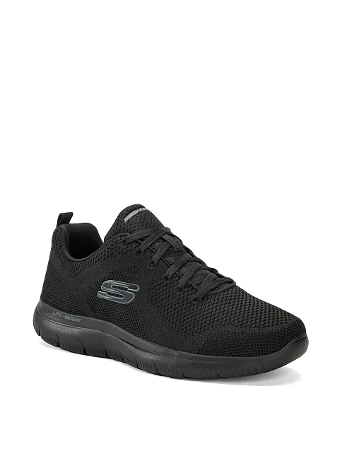 Мужские кроссовки Skechers TRACK текстильные черные - фото 2 - Miraton