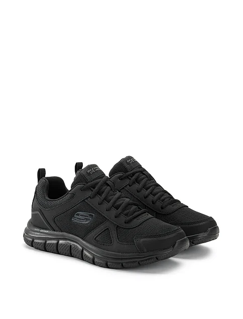 Чоловічі кросівки Skechers TRACK текстильні чорні - фото 3 - Miraton