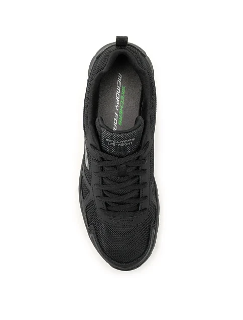 Чоловічі кросівки Skechers TRACK текстильні чорні - фото 5 - Miraton