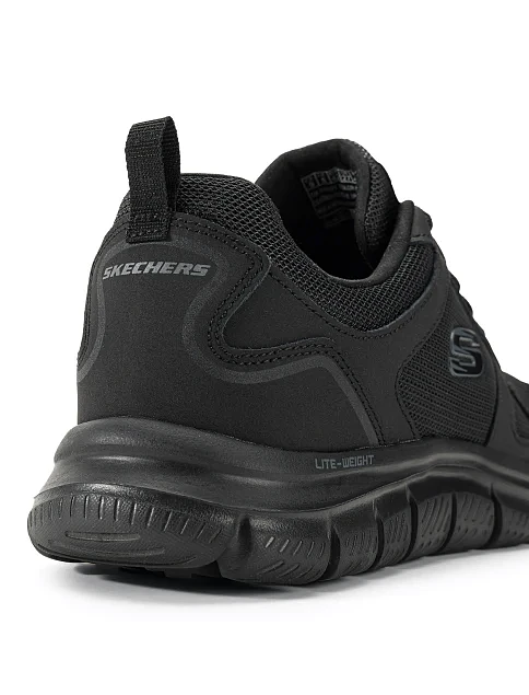 Чоловічі кросівки Skechers TRACK текстильні чорні - фото 8 - Miraton