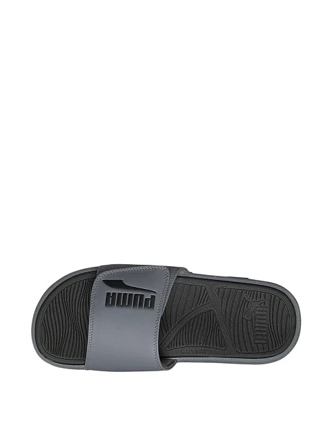Чоловічі шльопанці PUMA Cool Cat 2.0 з екошкіри сірі - фото 4 - Miraton