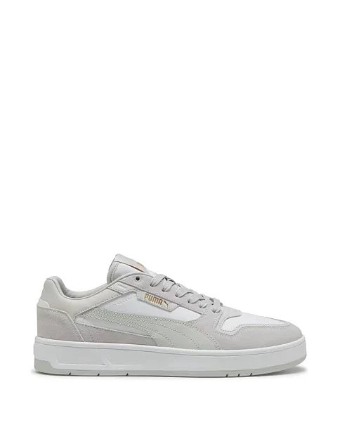 Мужские кеды PUMA Court Classic Street SD замшевые серые - фото 1 - Miraton