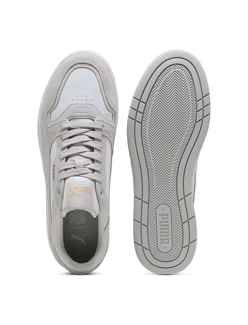Мужские кеды PUMA Court Classic Street SD замшевые серые - фото 4 - Miraton
