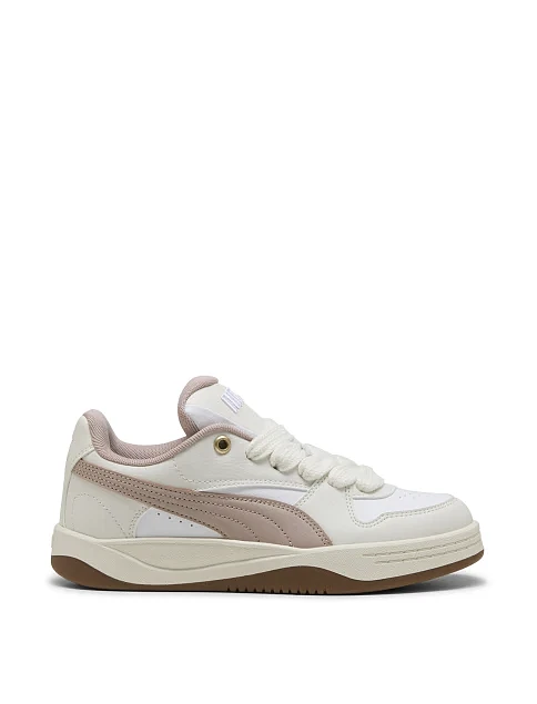 Женские кеды PUMA Park Luna SD из экокожи молочного цвета - фото 1 - Miraton