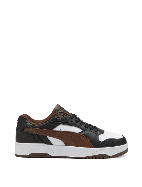 Мужские кеды PUMA RBD Break Low кожаные черные - фото 1 - Miraton