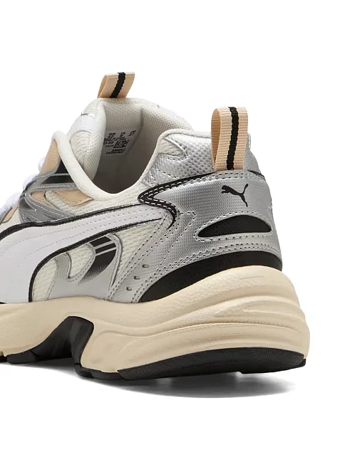 Женские кроссовки PUMA Milenio tech_ из экокожи серые - фото 4 - Miraton