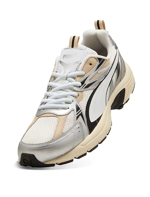 Женские кроссовки PUMA Milenio tech_ из экокожи серые - фото 5 - Miraton