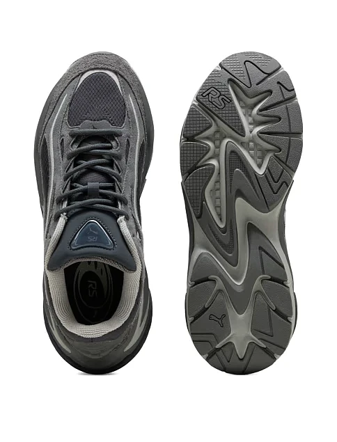 Мужские кроссовки PUMA RS Surge Hairy Suede замшевые серые - фото 2 - Miraton