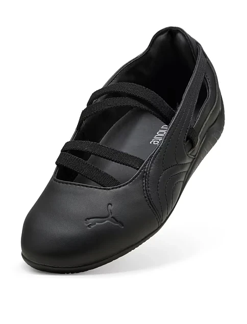 Жіночі балетки PUMA Speedcat Ballet Lthr Wns шкіряні чорні - фото 4 - Miraton