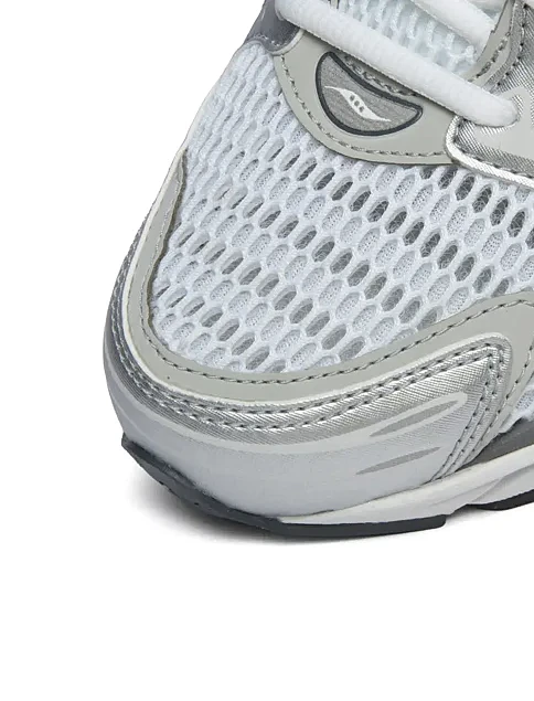 Мужские кроссовки Saucony PROGRID TRIUMPH 4 из экокожи серебряного цвета - фото 6 - Miraton