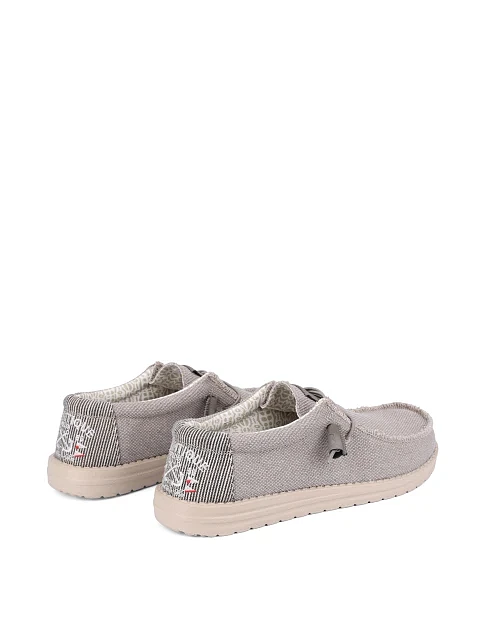 Чоловічі туфлі Hodaki CAPTAIN JUTE текстильні бежеві - фото 3 - Miraton