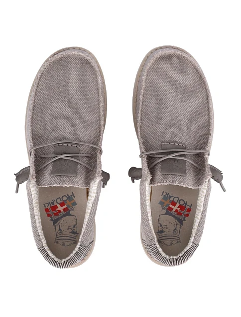 Чоловічі туфлі Hodaki CAPTAIN JUTE текстильні бежеві - фото 4 - Miraton