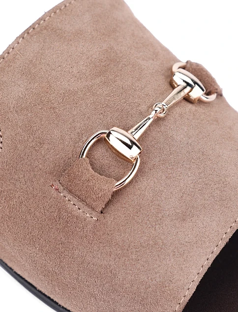 Женские шлепанцы Attizzare велюровые коричневые - фото 5 - Miraton