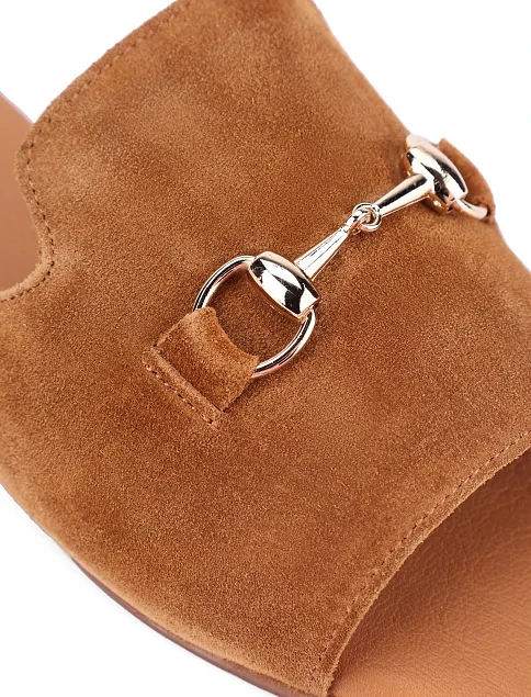 Жіночі шльопанці Attizzare велюрові руді - фото 5 - Miraton