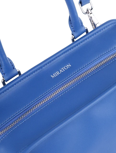 Жіноча сумка через плече шкіряна синя - фото 5 - Miraton