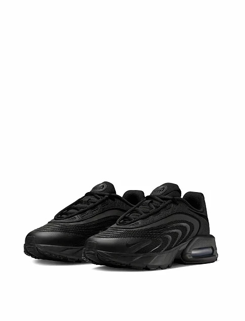 Женские кроссовки Nike AIR MAX FIRE черные текстильные - фото 2 - Miraton