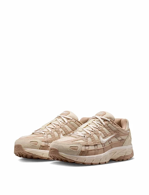 Женские кроссовки Nike P-6000 MM хаки текстильные - фото 4 - Miraton
