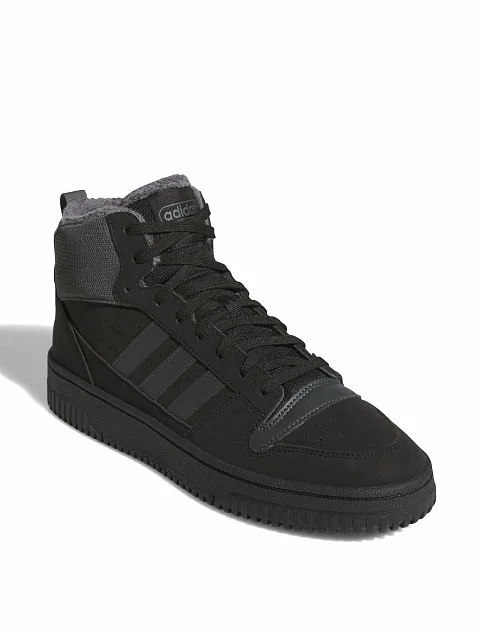 Чоловічі черевики Adidas BREAK START MID WINTERIZED чорні з екошкіри - фото 4 - Miraton