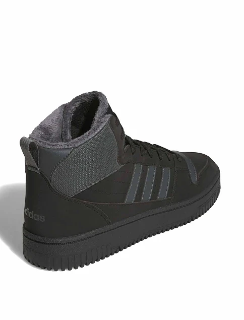 Чоловічі черевики Adidas BREAK START MID WINTERIZED чорні з екошкіри - фото 5 - Miraton
