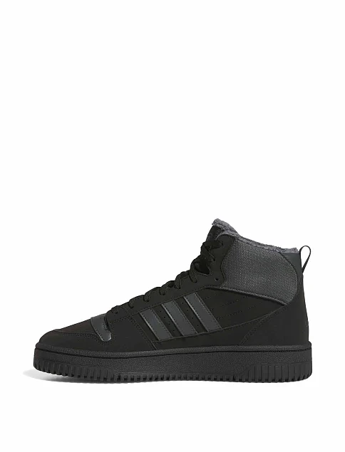Чоловічі черевики Adidas BREAK START MID WINTERIZED чорні з екошкіри - фото 6 - Miraton