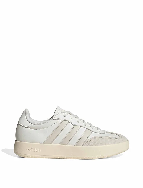 Женские кеды Adidas BARREDA молочные кожаные - фото 1 - Miraton