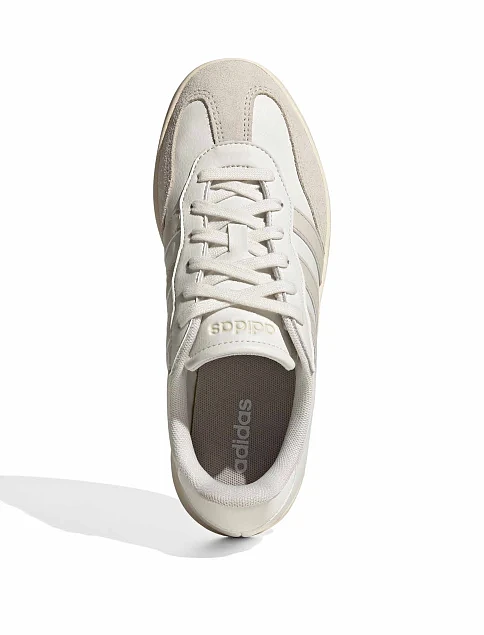 Женские кеды Adidas BARREDA молочные кожаные - фото 2 - Miraton