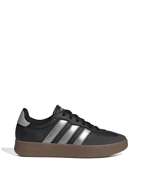 Жіночі кеди Adidas BARREDA чорні шкіряні - фото 1 - Miraton